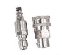 SageFurned Adattatore a sgancio rapido da 3/8" per idropulitrice ad alta pressione Kärcher, connettore anti-torsione per tubo dell'acqua B)