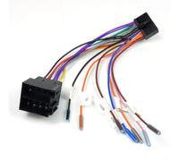 SageFurned Adattatore ISO Wiring Harness da 20 pin a ISO per autoradio, cablaggio a T per telecomando al volante, installazione rapida, nero