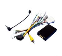 SageFurned Adattatore per cablaggio CANBUS a 16 pin per Renault Duster 2019+, con decoder per telecomando al volante e alimentazione stabile (cavo di alimentazione + scatola)
