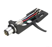 SageFurned AT-3600L - Cartuccia e guscio per mazzi Audio-Technica, adatto per lettori Pioneer PLX-1000 PL-530, struttura in metallo, facile da installare, colore: oro (nero)