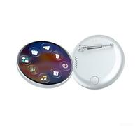 SageFurned Badge digitale wireless intelligente con schermo HD da 1,7 pollici, display dinamico per foto, video, GIF, pin elettronico 6.0 con batteria 30H, accessorio anime in metallo per gli