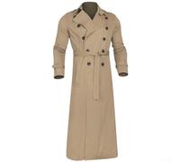 SageFurned Cappotto invernale da uomo, lungo, caldo, foderato | Taglio lungo, fodera calda, materiale antivento, ideale per le fredde giornate invernali, design classico