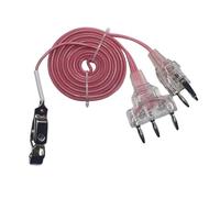 SageFurned Cavo per recinzione sportiva per pellicola, 1,8 per cavo M con anima in rame con guaina in PVC rinforzato, morsetto anti-groviglio, compatibile con la maggior parte dei dispositivi di