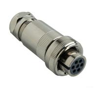 SageFurned Connettore a 7 pin per REXROTH MOOG per valvole proporzionali PARKER impermeabile IP67 Full Metal Femmina 7 pin DIN EN175 201-804 Valvola idraulica elettrica C14G-A-S7