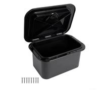 SageFurned Contenitore portaoggetti per barche dal design integrato, spazioso organizer per attrezzi da pesca, coperchio impermeabile, scatola per attrezzatura marina per yacht barche da pesca, 37,5 x
