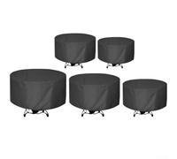 SageFurned Copertura per mobili da giardino in tessuto Oxford 210D, resistente agli strappi, impermeabile, antipolvere, con borsa per riporre il tavolo da bistrot e panche, colore nero, 180 x 90 cm