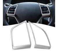 SageFurned Coprivolante in fibra di carbonio argento per Hyundai Tucson 2015-2020, interni in plastica ABS per accessori auto, coppia su misura