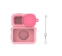 SageFurned Custodia in silicone compatibile con DJI per Osmo per Nano, porta di copertura USB riservata, protezione completa per DJI per Osmo per accessori Nano, senza paura di graffi e urti (rosa)