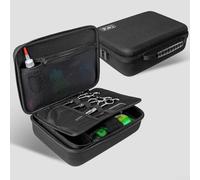 SageFurned Custodia protettiva in EVA nera, 28 x 20 x 10 cm, con scomparti organizzati per viaggi, compatibile con Hatteker, Oneisal, strumenti per capelli 5 stelle