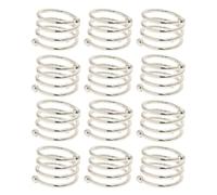 SageFurned Eleganti portatovaglioli in metallo, 12 pezzi, realizzati a mano, per matrimoni, feste e cene quotidiane, 4,5 x 3 cm