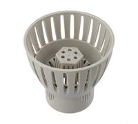 SageFurned Filtro regolabile per laghetto con grande tazza di raccolta per manutenzione stagni dei pesci, controllo del livello dell'acqua, sistema di rimozione dei detriti (75 mm)