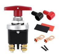 SageFurned Interruttore isolatore batteria 500A con piastra di blocco per auto camion RV trattore barca 12 V-36 V, struttura in rame e acciaio al carbonio, indicatore on/off