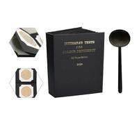 SageFurned Ishihara - Set professionale per test di visione a colori, 38 tabelle di prova con libro e occhiali da vista per rilevare cecità e debolezza visiva