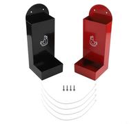 SageFurned Mangiatoia per polli, dispenser per snack e conchiglie sospese, semichiusa con staffe rosse e nere per ridurre al minimo gli sprechi