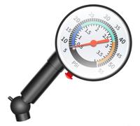 SageFurned Manometro meccanico ad alta precisione 0-500 PSI, manometro robusto in acciaio inox ABS con valvola di scarico della pressione per auto moto