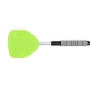 SageFurned Pulitore telescopico per vetri interni auto con testa girevole a 180°, set di panni per la pulizia e spruzzatore, (verde)