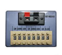 SageFurned Resistor Box WY-RES-01, 8-Digit Exactness Resistance Decade Box 2Ω-9999999.9Ω, Risoluzione 0.1Ω Precisione 1% per la programmazione DIP, Grigio (WY RES 01)