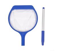SageFurned Rete telescopica per la pulizia della piscina con borsa a rete fine, schiumatoio manuale per foglie e detriti, telaio rinforzato e manico estensibile, ideale per piscine in vinile, 33,8 x