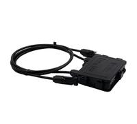 SageFurned Scatola di collegamento per pannello solare IP67 PV con cavo per pannelli solari da 180 W-300 W, impermeabile, filo 12 AWG, 1 m, nero, per esterni