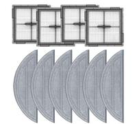 SageFurned Set di 10 pezzi di ricambio per robot aspirapolvere Roborock Q10 S5+ S5 VF VF+ V V+, set di panni e filtri, per robot aspirapolvere, facile installazione