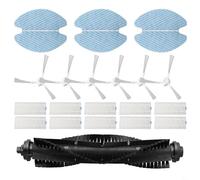 SageFurned Set di accessori per Tefal per robot aspirapolvere X-plorer serie 75 Total Care RG7687WH, 10 filtri, 6 spazzole laterali, 6 panni mocio, 1 spazzola a rullo principale