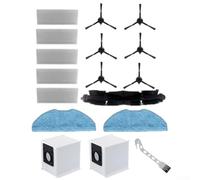 SageFurned Set di componenti per aspirapolvere per 360 S8 Plus e Botslab S8 Plus, include spazzola principale, spazzole laterali, filtro HEPA, sacchetti per la polvere, strumenti per la pulizia