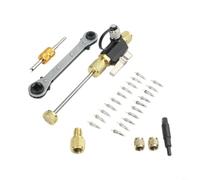 SageFurned Set di rimozione e installazione del nucleo della valvola, 4 misure di strumenti per R22 R12 R410A, design in metallo robusto per la manutenzione e