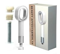 SageFurned Soffione doccia ad alta pressione in ABS 3 in 1 con filtro, spruzzatore portatile con spugna per ridurre il calcare, senza attrezzi (bianco)