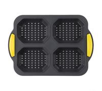 SageFurned Stampo in silicone resistente al calore per accessori per il | 4 fori della stessa dimensione, versatile per ricette, rivestimento antiaderente, silicone resistente al calore