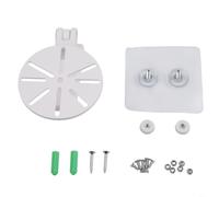 SageFurned Supporto da parete per telecamera a cupola, per telecamera di sicurezza CCTV, per interni ed esterni, struttura in plastica, colore bianco, dimensioni standard (versione senza chiodi)