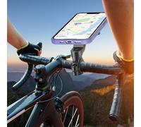 SageFurned Supporto magnetico per telefono da moto con sgancio rapido, rotazione di 360 gradi, per bici elettriche a pedale, nero