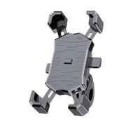 SageFurned Supporto per telefono girevole a 360° per smartphone universale, supporto antiscivolo in ABS con impugnatura in silicone, regolabile per cruscotto, parabrezza o bocchettone, nero