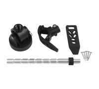 SageFurned Supporto stabilizzatore regolabile per motore Trolling, ricambio per alberi Minn Kota, in lega di alluminio, 7 angoli, nero/argento
