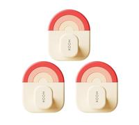 SAGELSHN Appendiabiti Da Parete Ganci Appendiabiti Ganci Da Parete A Forma Di Arcobaleno For Appendere Graziosi Vestiti, Borse, Chiavi, Asciugamani Appendiabiti Da Muro(Pink)