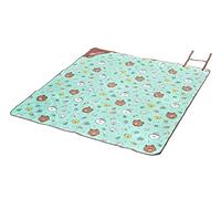 SAGELSHN Coperta Da Picnic Portatile Coperta da picnic portatile for esterni, Coperte campeggio pieghevoli leggere for spiaggia, escursioni nel parco, viaggi Leggera Riutilizzabil(F)