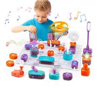 SAGELSHN Esperimenti Kit Kit di Esplorazione Elettronica Fai da Te da 53 Pezzi, Kit di Circuiti for Esperimenti Scientifici di Fisica Esperimenti Scientifici