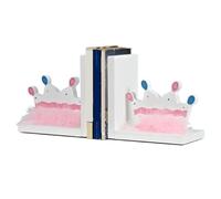 SAGELSHN Fermalibri per Biblioteca Fermalibri Fermalibri in Legno Fermalibri Carini Fermalibri con Corona di Piume Stile Principessa Reggilibri Portalibri