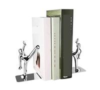 SAGELSHN Fermalibri per Biblioteca Reggilibri Creativo Kung Fu Villain Book Ends Porta Libri in Metallo Ornamento Decorativo da Tavolo Reggilibri Portalibri(Blue,Silver)