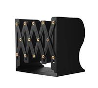 SAGELSHN Fermalibri per Biblioteca Reggilibri in Ferro Regolabile in Metallo Porta Libri Supporto Fermalibri da Scrivania, Supporti Fermalibri Neri Reggilibri Portalibri