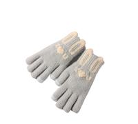 SAGELSHN Guanti Invernali Antivento Guanti Caldi Lavorati A Maglia Invernali Touchscreen A Cinque For Bicicletta Sportiva Guanti Termici(G)