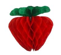 SAGELSHN Lanterne Cinesi Giardino 15 Pezzi di Lanterne Carta Appese A Nido d'Ape Frutta for Decorazioni for Feste Compleanno Lanterne di Carta(Rot,20cm)