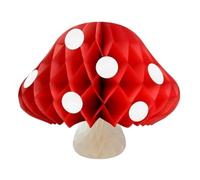 SAGELSHN Lanterne Cinesi Giardino Lanterna di Carta Decorativa A Nido d'Ape A Forma Fungo, 6 Pezzi, Centrotavola for La Decorazione del Giardino Lanterne di Carta(20cm)