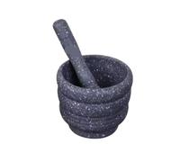SAGELSHN Mortaio con Pestello Cucina Spremiaglio Manuale for Uso Domestico, Utensili da Cucina, Creativo, Set di Pestelli for Schiacciare Le Arachidi Mortaio per Pesto(Grey)
