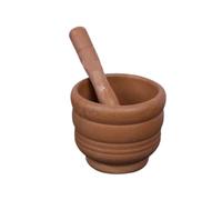 SAGELSHN Mortaio con Pestello Cucina Spremiaglio Manuale for Uso Domestico, Utensili da Cucina, Creativo, Set di Pestelli for Schiacciare Le Arachidi Mortaio per Pesto(Bruin)