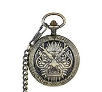 SAGELSHN Orologio da Taschino Numeri Orologio Da Taschino Steampunk Meccanico Unico Vintage Con Numeri Romani Festa del Papà(B)