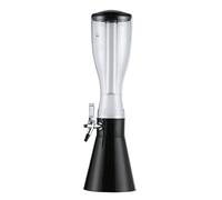 SAGELSHN Spillatore Birra da Casa Distributore di Bevande A Torre for Birra da 3 Litri con Rubinetto con Luci LED Colorate Brillanti Dispenser Bevande(Black)