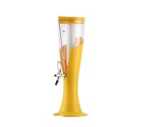 SAGELSHN Spillatore Birra da Casa Distributore di Bevande Drink Tower da 3 Litri con Luci LED Colorate Dispenser Bevande(Yellow)