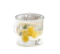 SAGELSHN Spillatore Birra da Casa Distributore di Bevande in Plastica con Rubinetto for Birra Dispenser Bevande(Transparent,19x23cm)