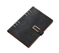 SAGELSHN Taccuino Quaderno Diario Agenda Staccabile B5 Con Verbali Di Riunione E Clip Galvanizzata Blocco Note(Black)