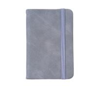 SAGELSHN Taccuino Quaderno Diario Quaderno Business A7, Diario Tascabile Portatile Con Tracolla Blocco Note(Gray)